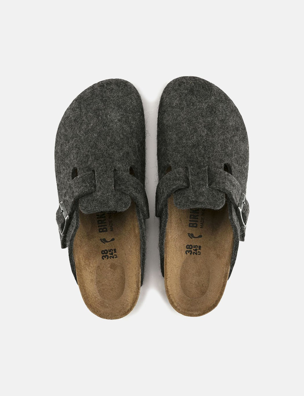 Birkenstock Boston Wool Felt (Regular) - Anthracite Grey I URBAN 