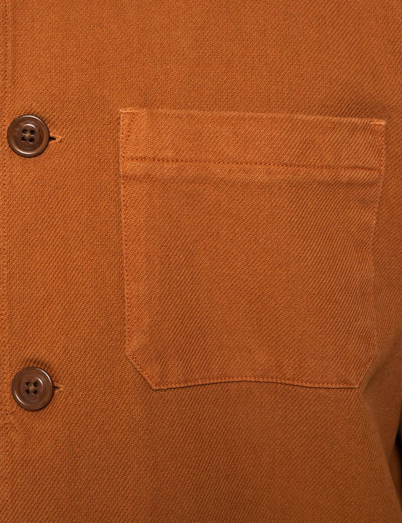 Nudie Barney Worker Jacket - Burnt Orange