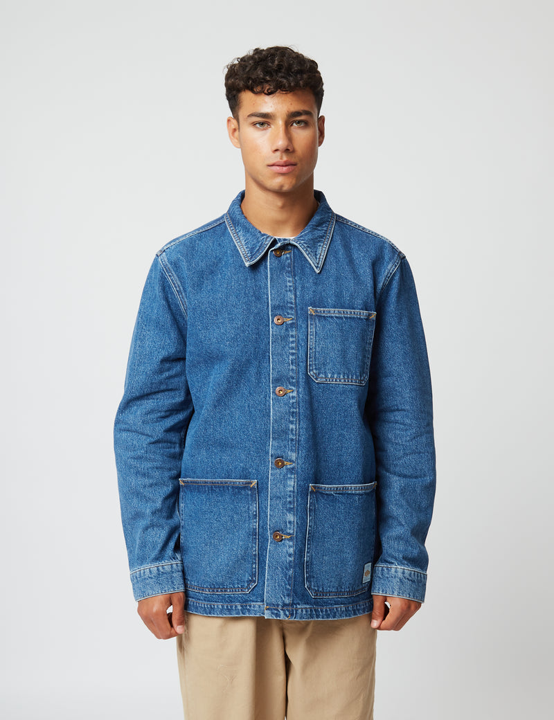 Nudie Barney 90er Jacke - Blue Denim