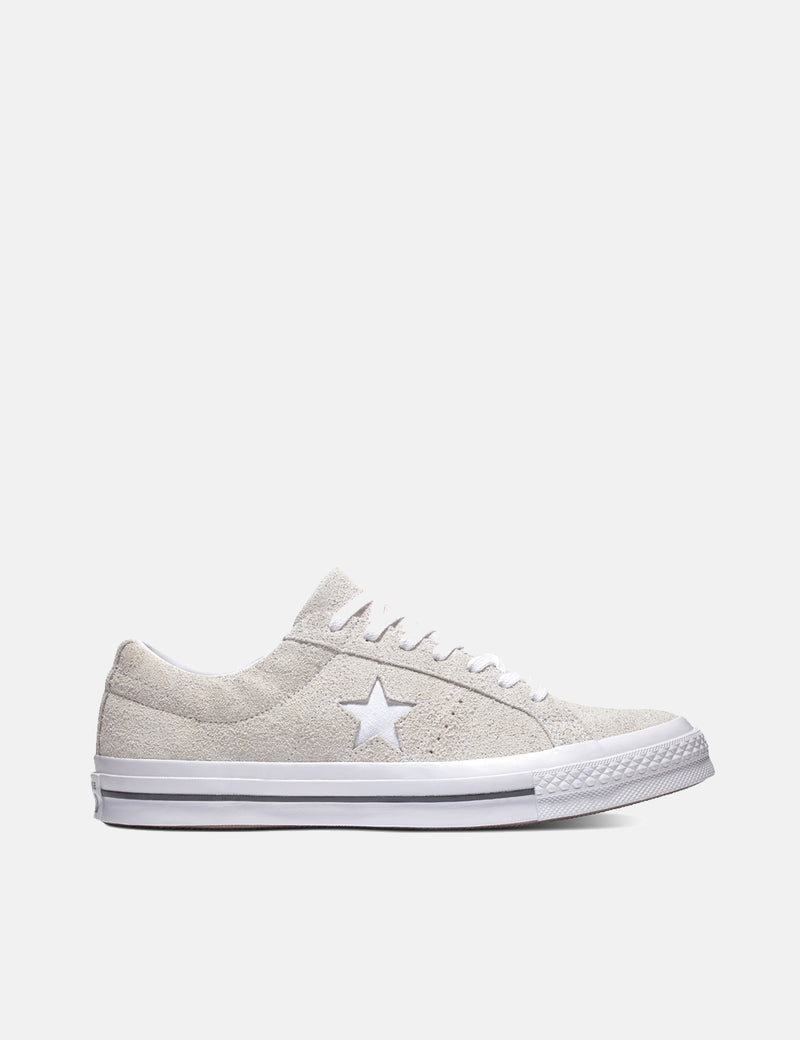 Converse One Star Ox Low Suede (161577C) - Blanche/Blanche/Blanche