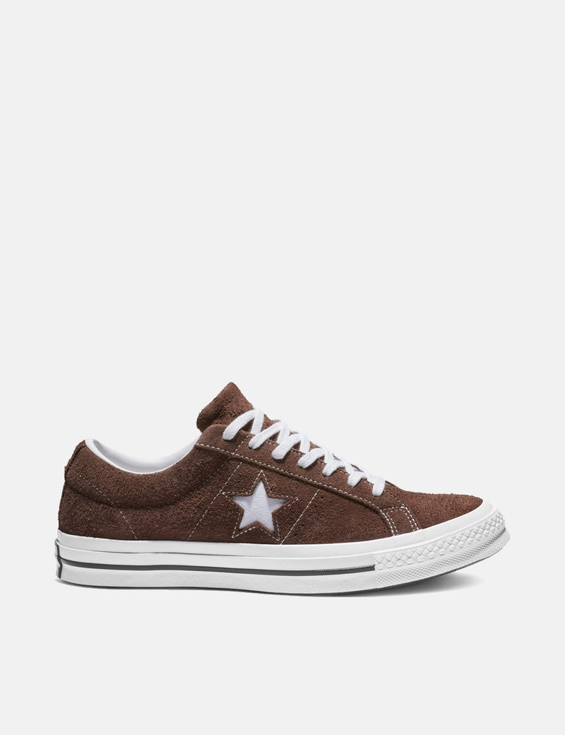 Converse One Star Ox Low Suede (162573C) - Chocolat/Blanc