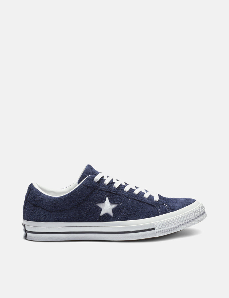 Converse One Star Ox Low Suede (162576C)-Eclipse/White