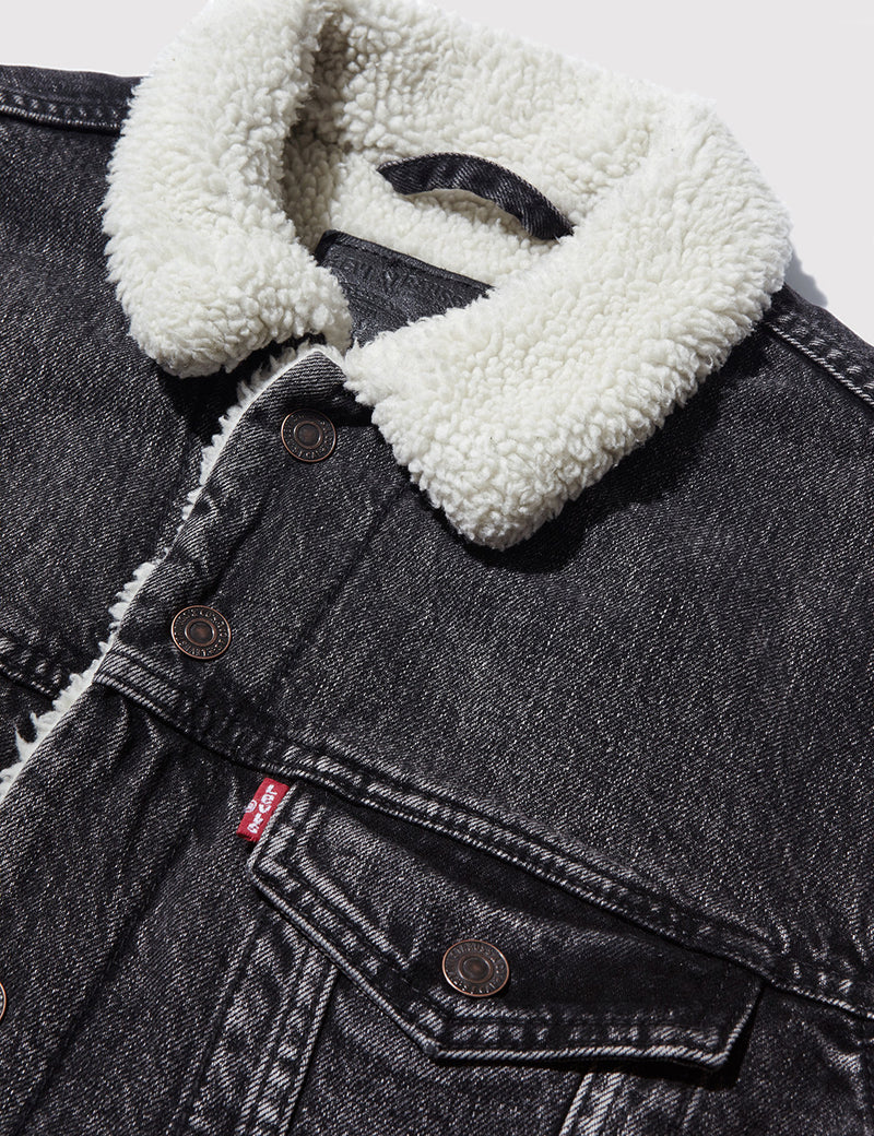 Levis Type 3 Sherpa Trucker Jacket - Brusted