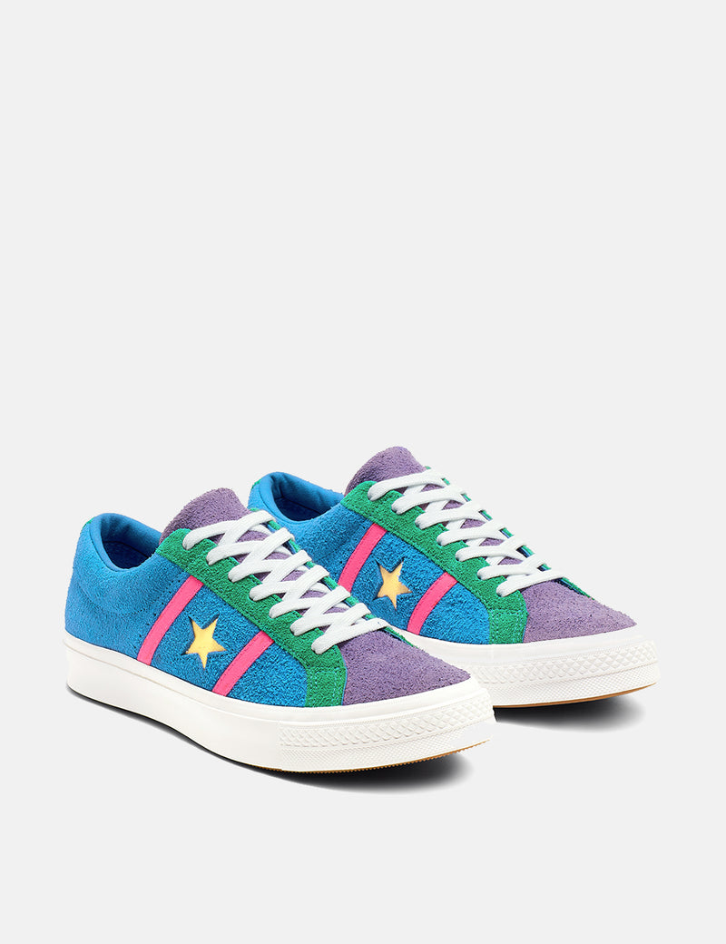 Converse One Star Academy Low Top (164392C) - Totally Blue/Racer Rose