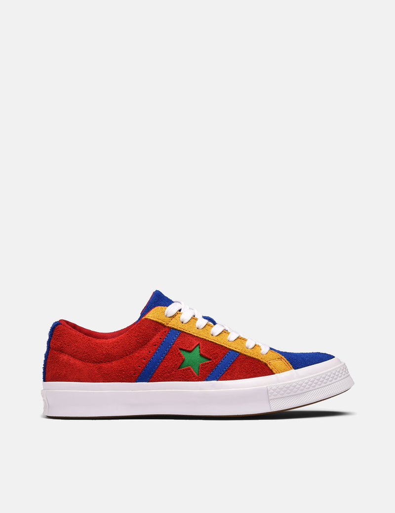 Converse One Star Academy Low Top (164393C) - Emaille-Rot / Blau / Weiß