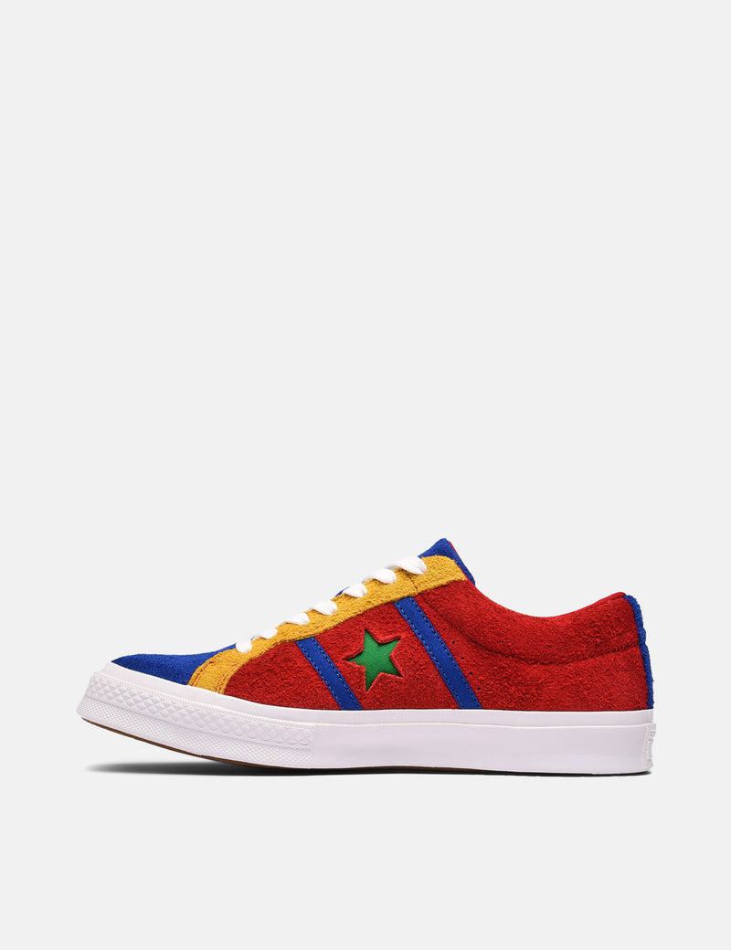 Converse One Star Academy Low Top (164393C) - Emaille-Rot / Blau / Weiß