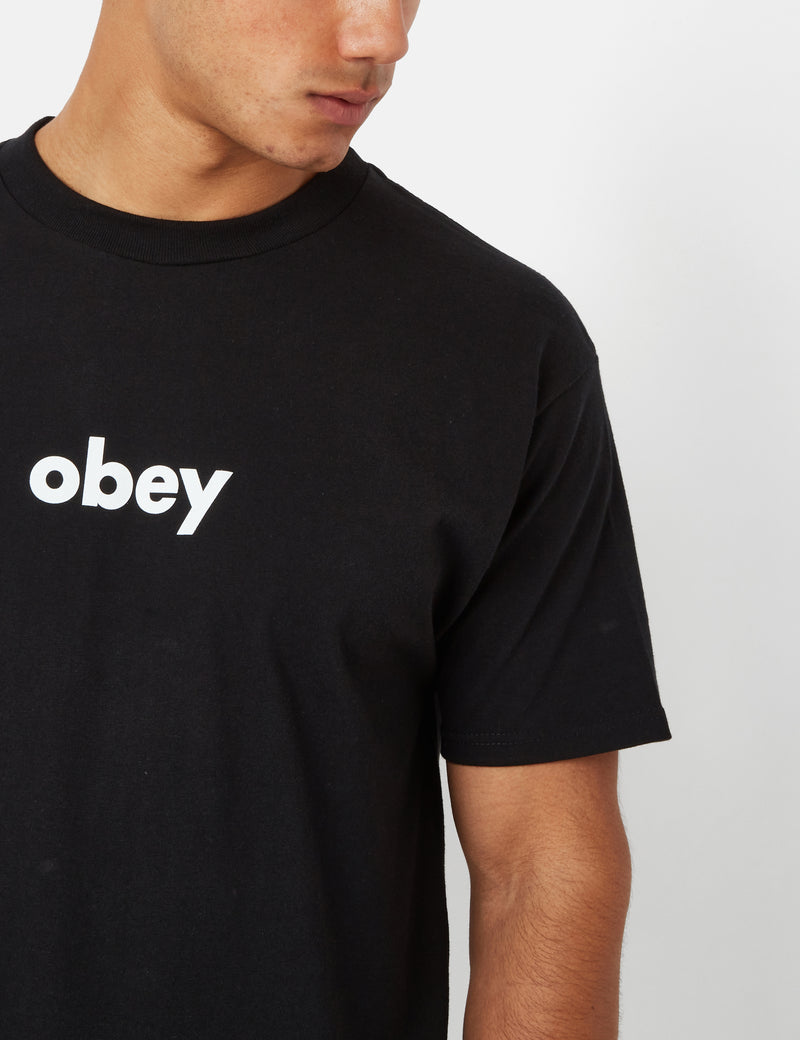Obey t shirt best sale black