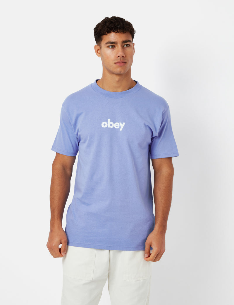 OBEY Lower Case 2 Classic T-Shirt - Digital Violet Purple