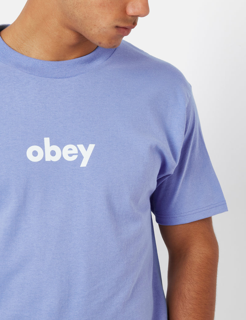 OBEY Lower Case 2 Classic T-Shirt - Digital Violet Purple