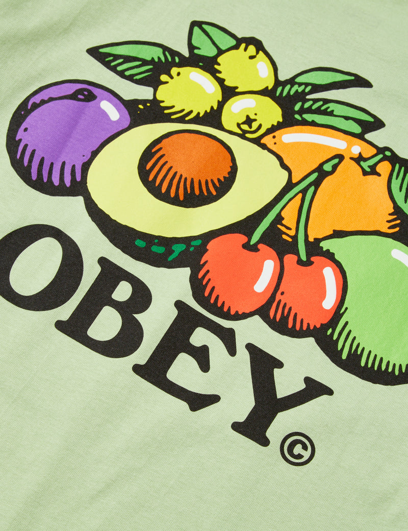 OBEY Bowl of Fruit T-Shirt - Cucumber Green