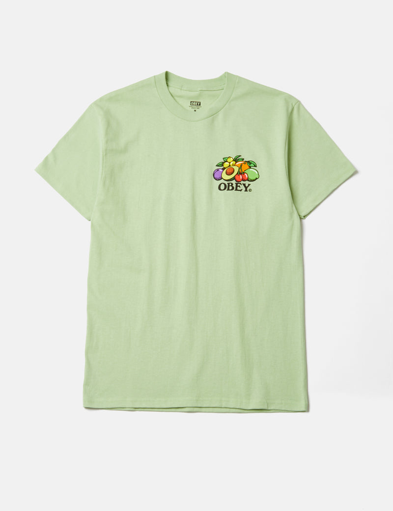 OBEY Bowl of Fruit T-Shirt - Cucumber Green
