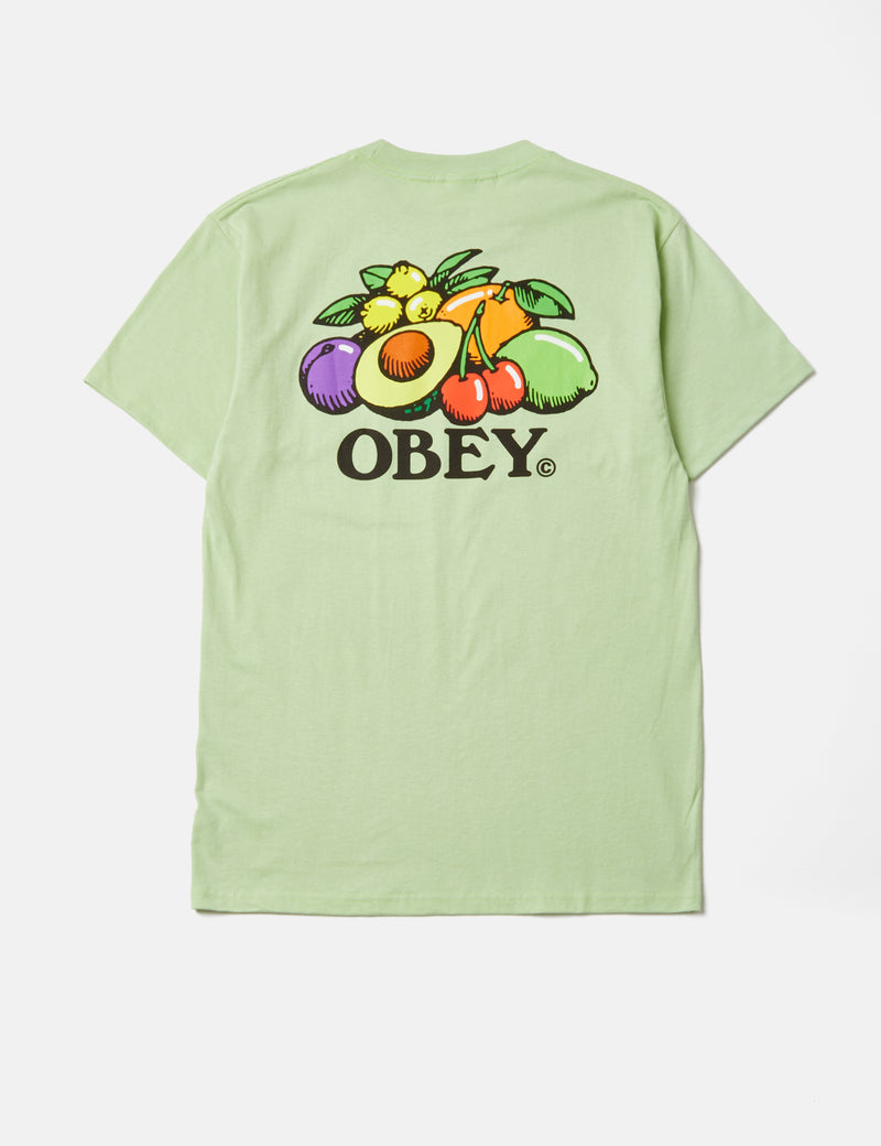 OBEY Bowl of Fruit T-Shirt - Cucumber Green