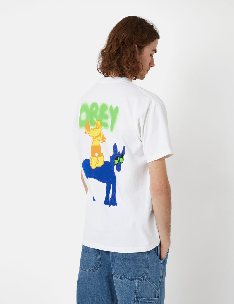 OBEY Donkey Heavyweight T-Shirt - White