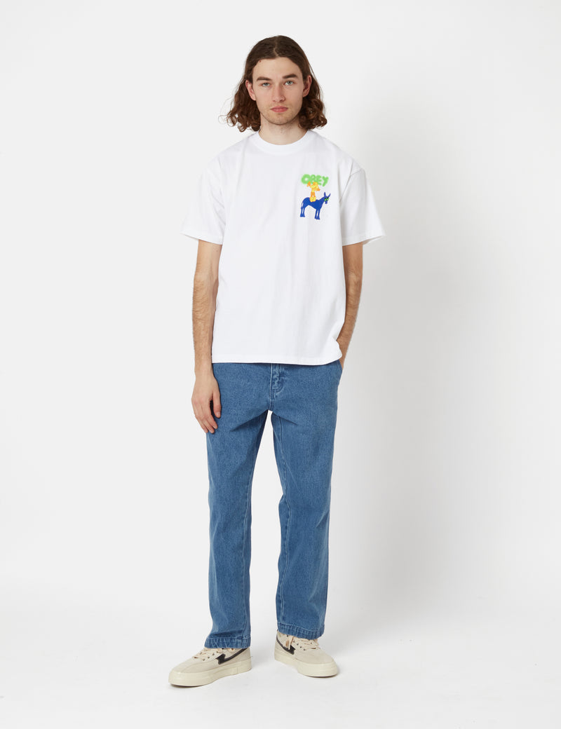OBEY Donkey Heavyweight T-Shirt - White