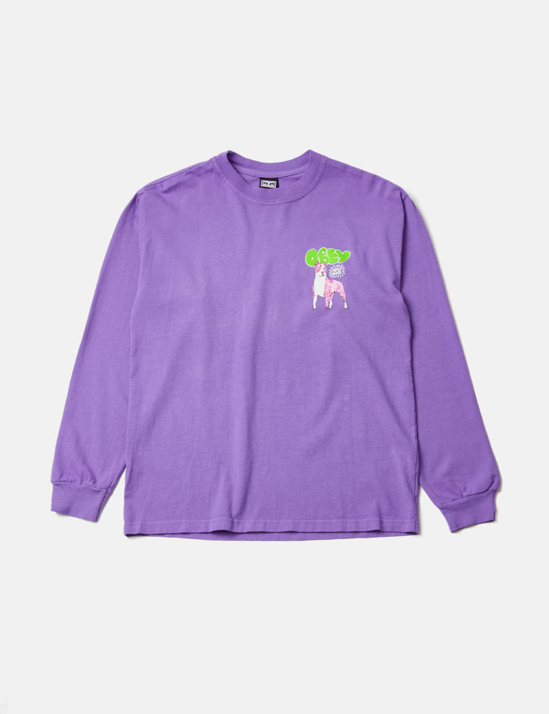 OBEY Heavy Sound Heavyweight T-Shirt - Purple Flower