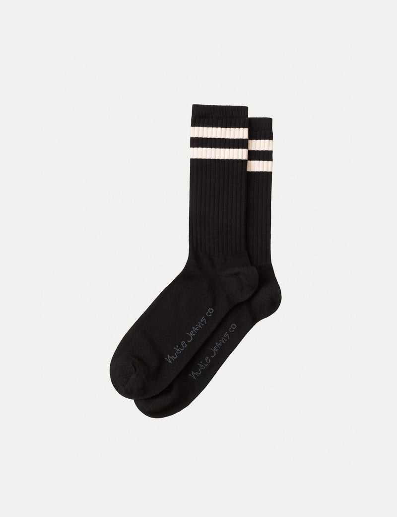 Nudie Amundsson Sportsocken - Schwarz