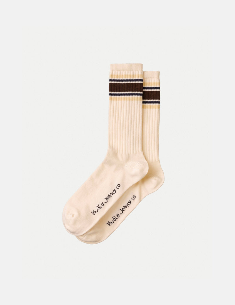 Nudie Amundsson Sport Socks - 70s Brown