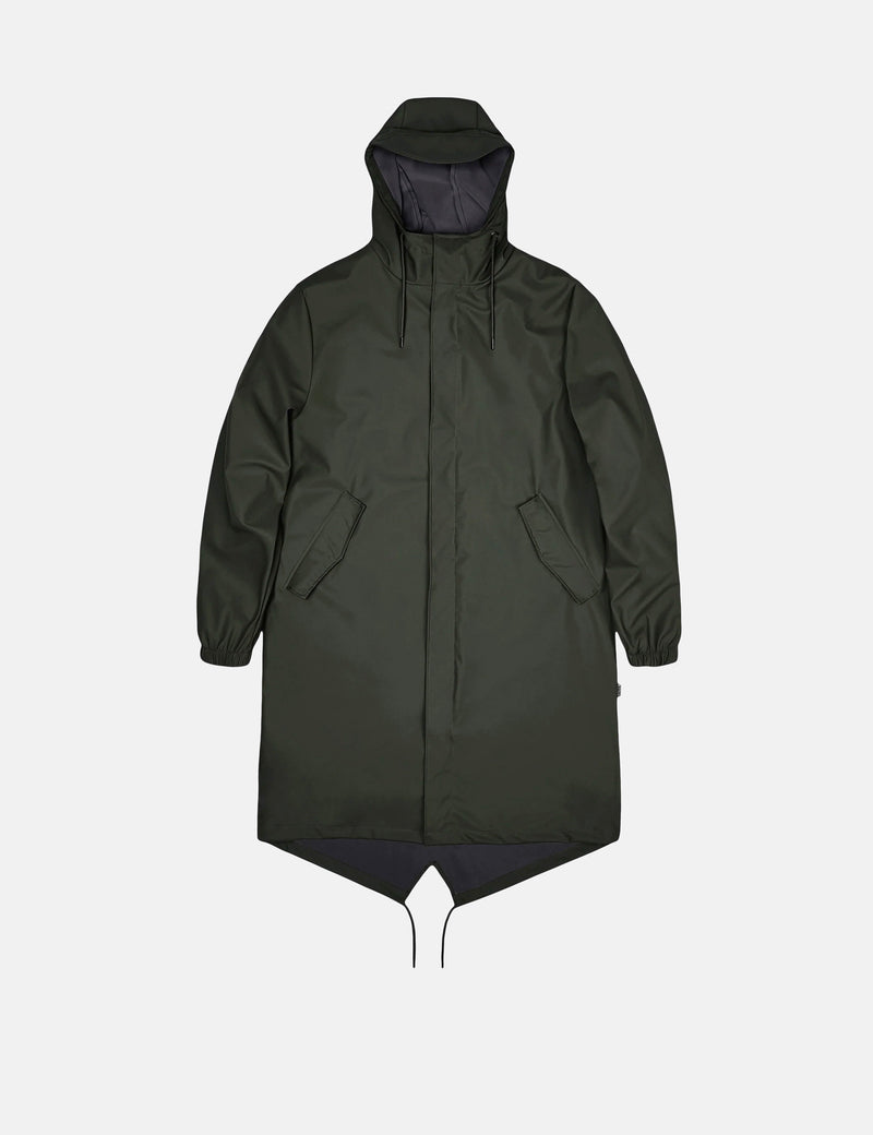 Rains Fishtail Parka - Green