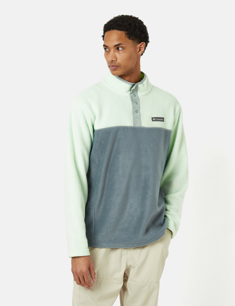 Columbia Steens Mountain��� Half Snap Fleece - Ice Green/Metal Grey/Blue