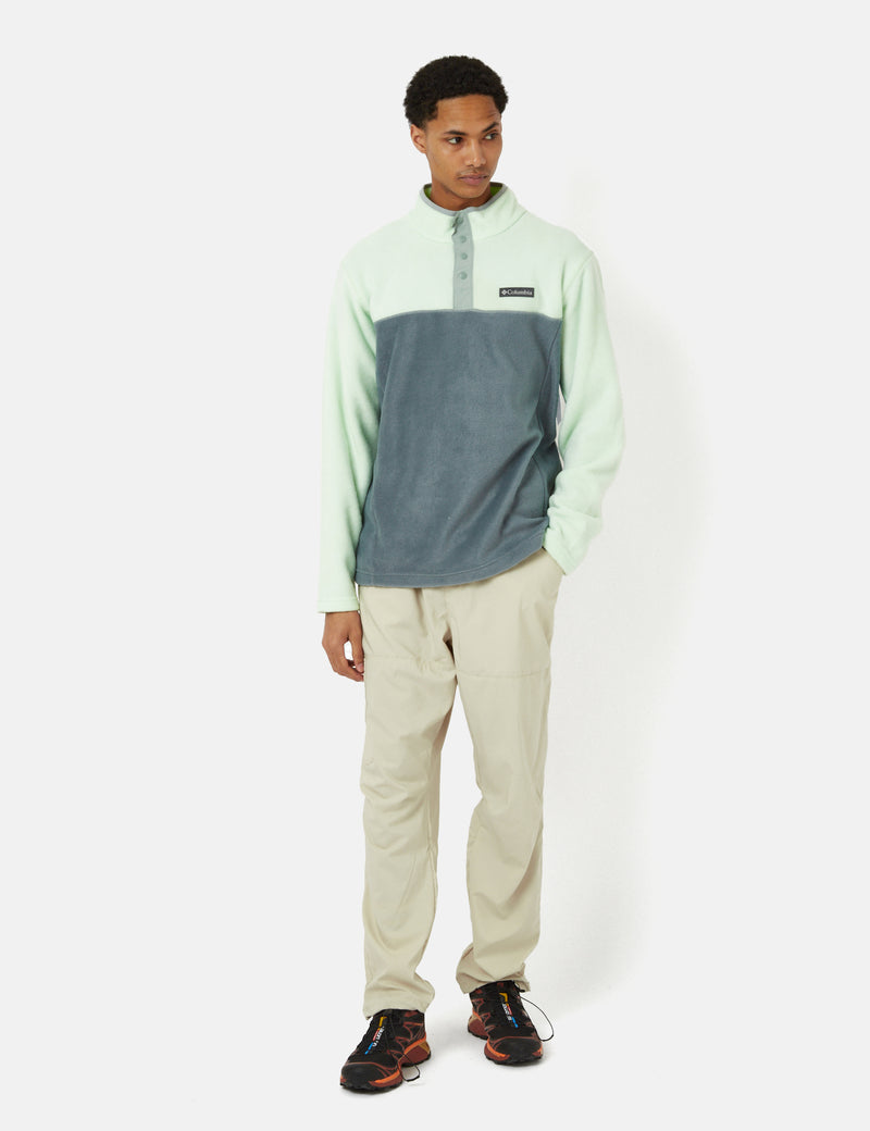 Columbia Steens Mountain��� Half Snap Fleece - Ice Green/Metal Grey/Blue