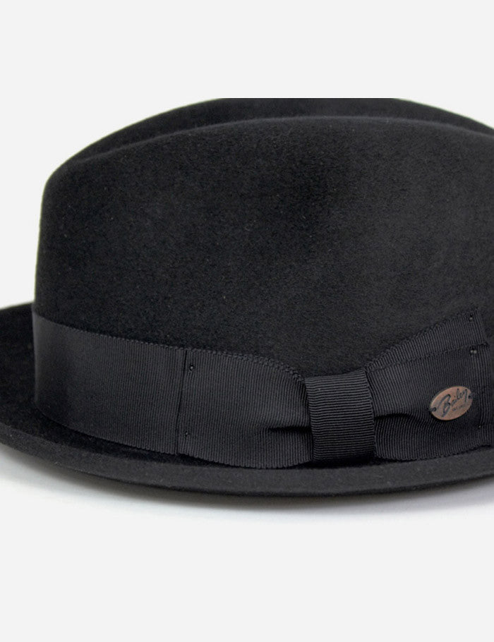 Bailey Riff Fur Felt Trilby Hat - Black