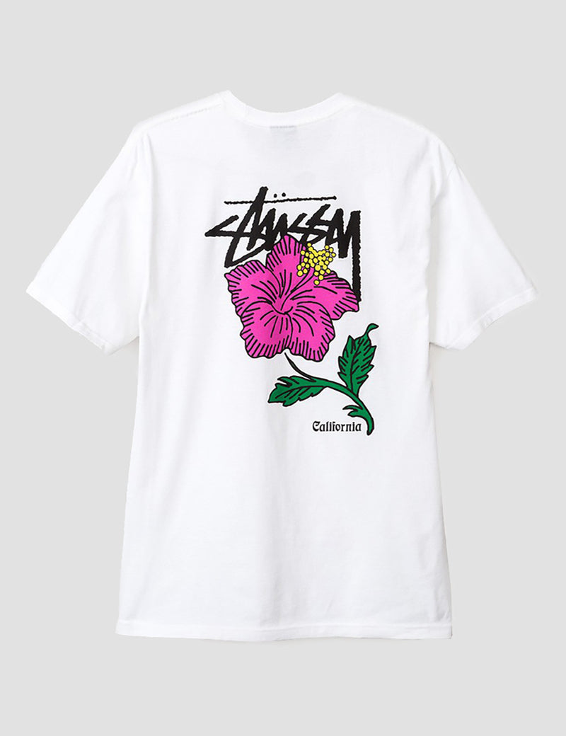 Stussy Cali Rose T-Shirt - White