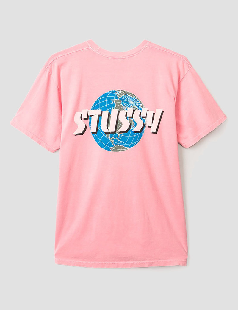 ステューシーグローバルTシャツ-ピンク|URBAN EXCESS。