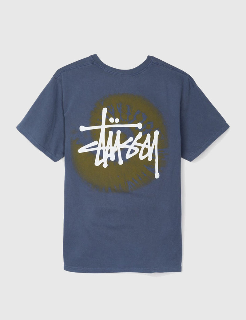 Stussy Basic Swirl T-Shirt - Navy