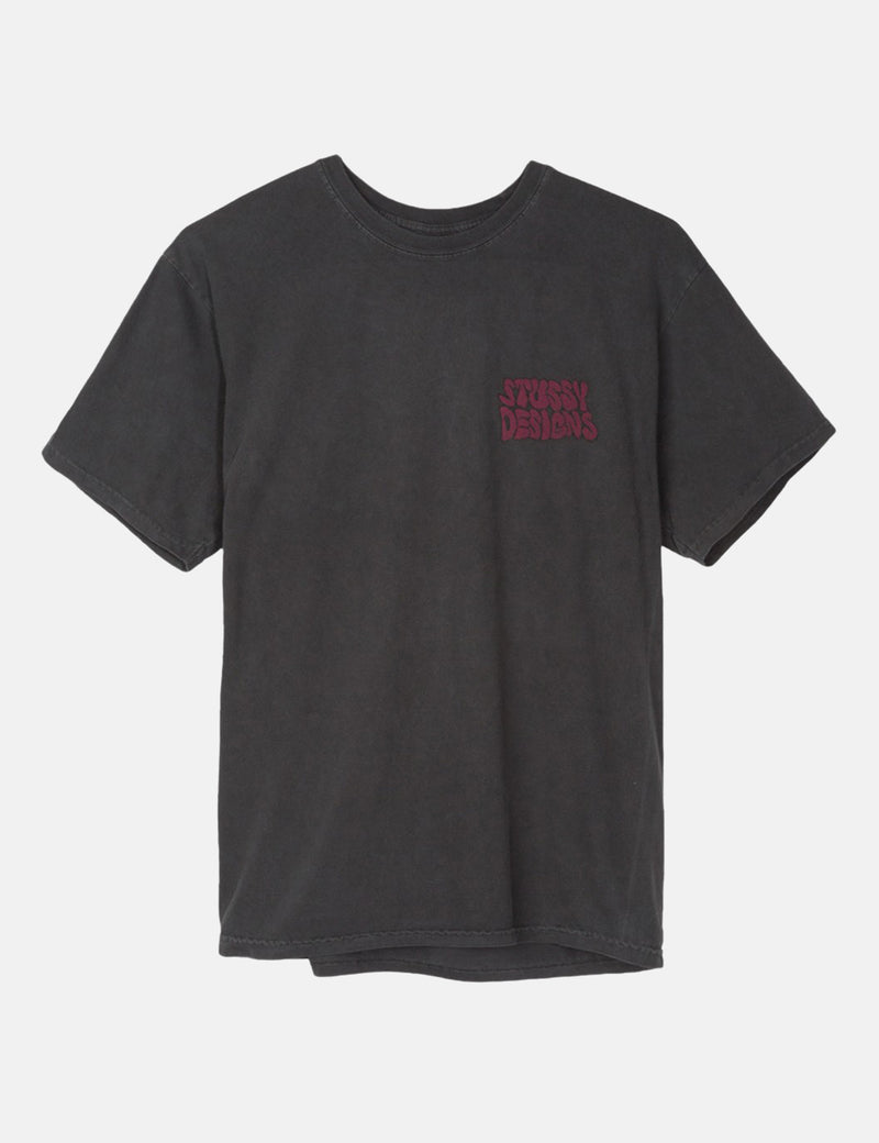 Stussy Hippie Swing T-Shirt - Black