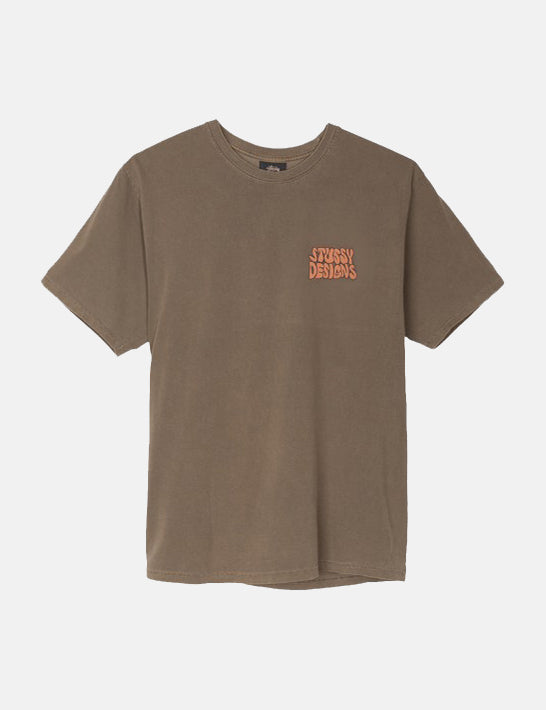 Stussy Hippie Swing T-Shirt - Brown