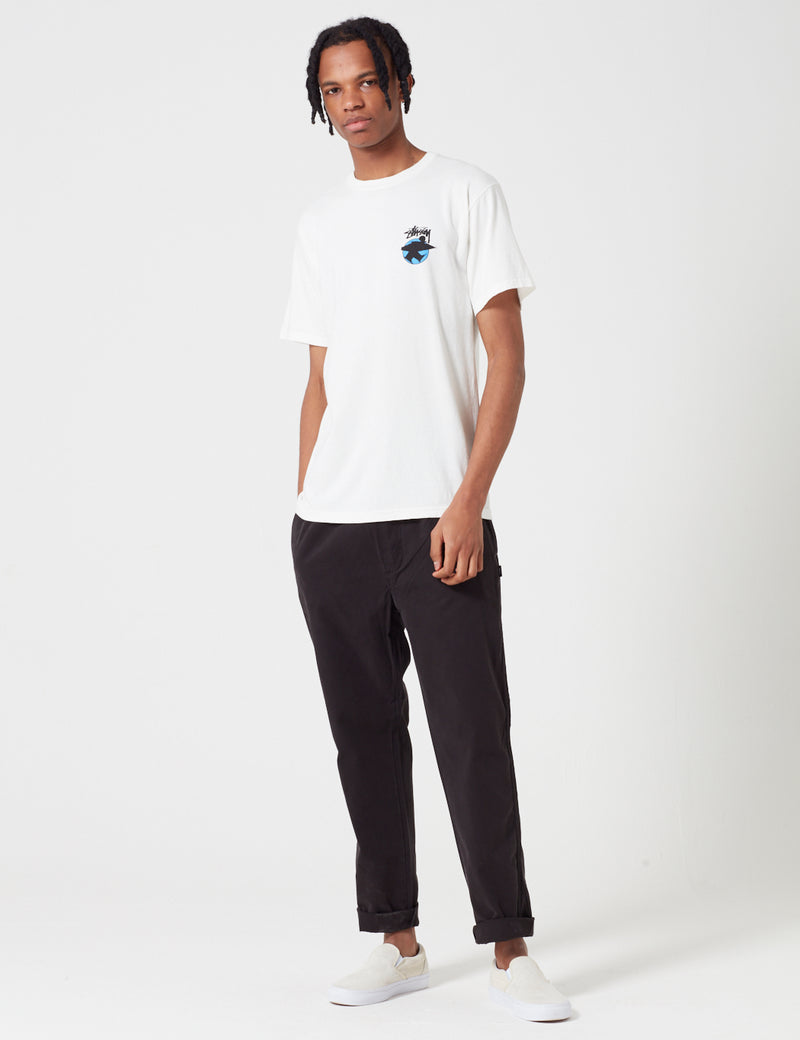 Stussy Surfman Dot Pigment Dyed T-Shirt - Natural