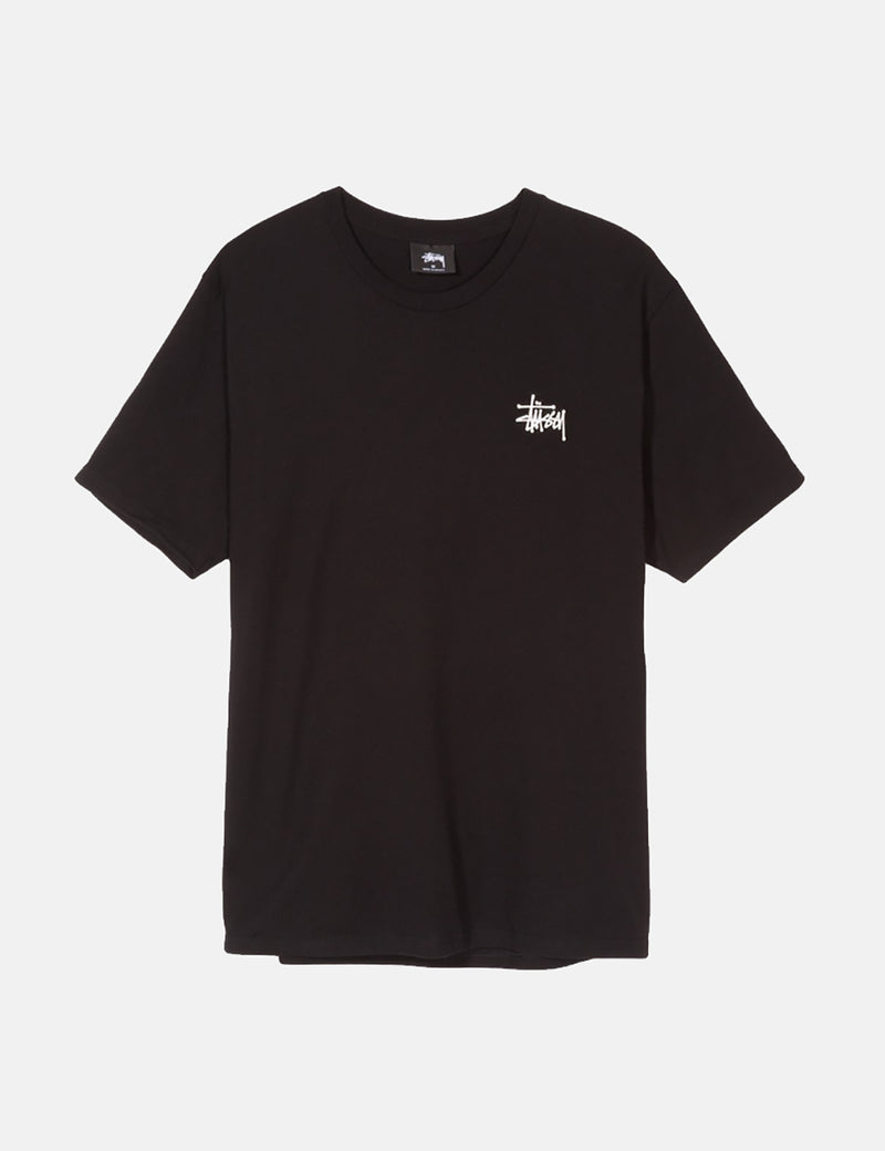 Stussy Basic T Shirt Black URBAN EXCESS