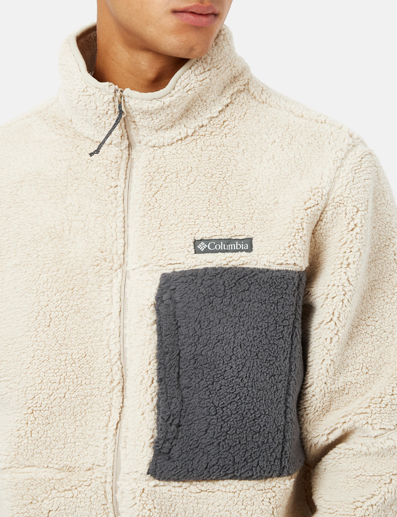 Columbia Mountainside Heavyweight Fleece - Blanc Fossile Ancien/Gris Requin