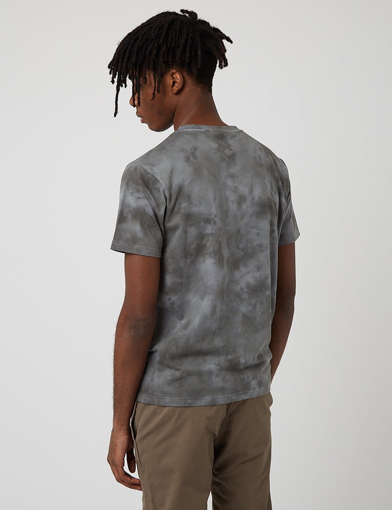 Gramicci One Point Pocket T-Shirt (Tie Dye) - Grey