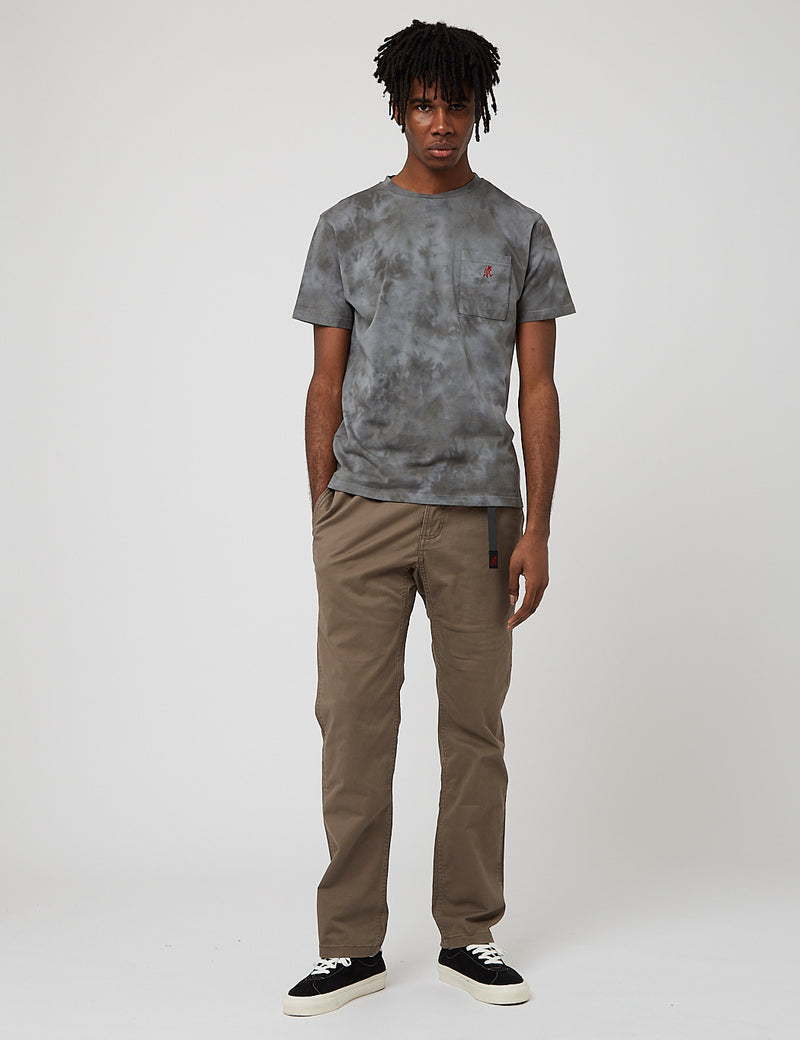 Gramicci One Point Taschen-T-Shirt (Tie Dye) - Grau