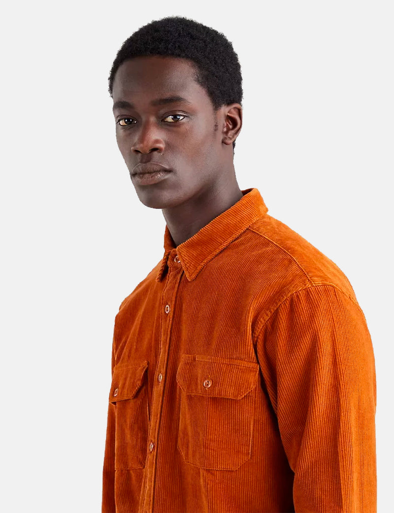 Levis Jackson Cord Worker Shirt - Glazed Ginger
