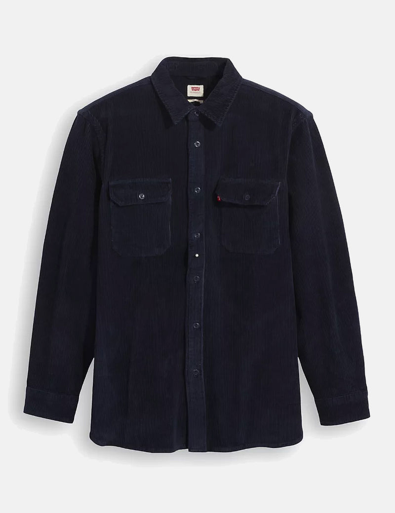 Levis Jackson Cord Worker Shirt - Navy Blue
