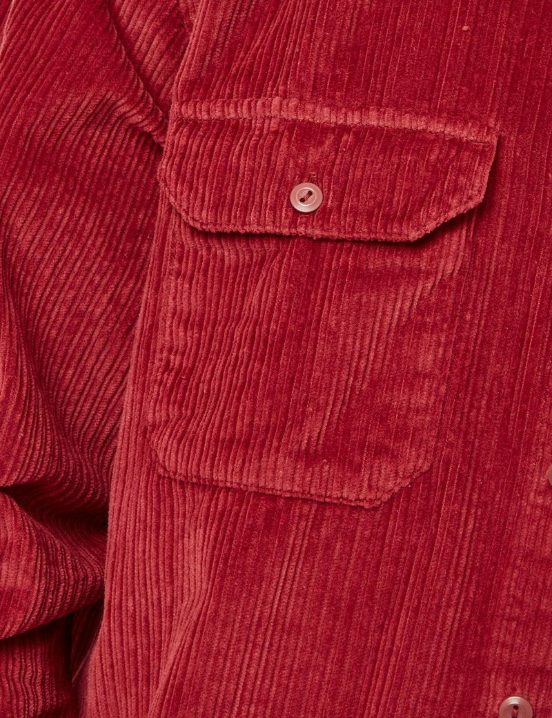 Levis Jackson Worker Shirt (Cord) - Rouge brique