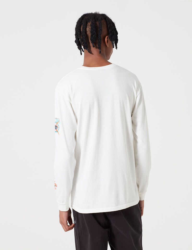 Stussy Pin Up Long Sleeve T-Shirt - White