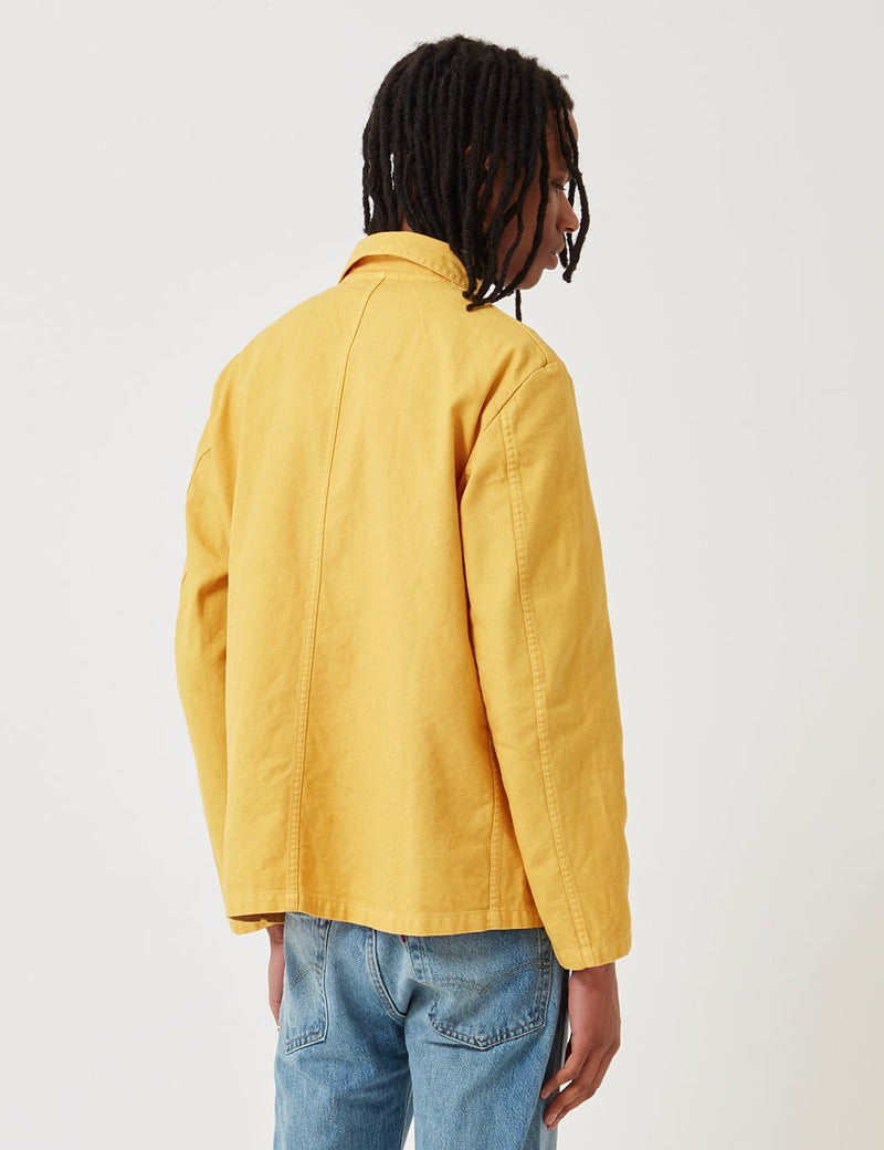 Vetra French Workwear Jacket Short (Dungaree Wash Twill) - Pineapple Yellow