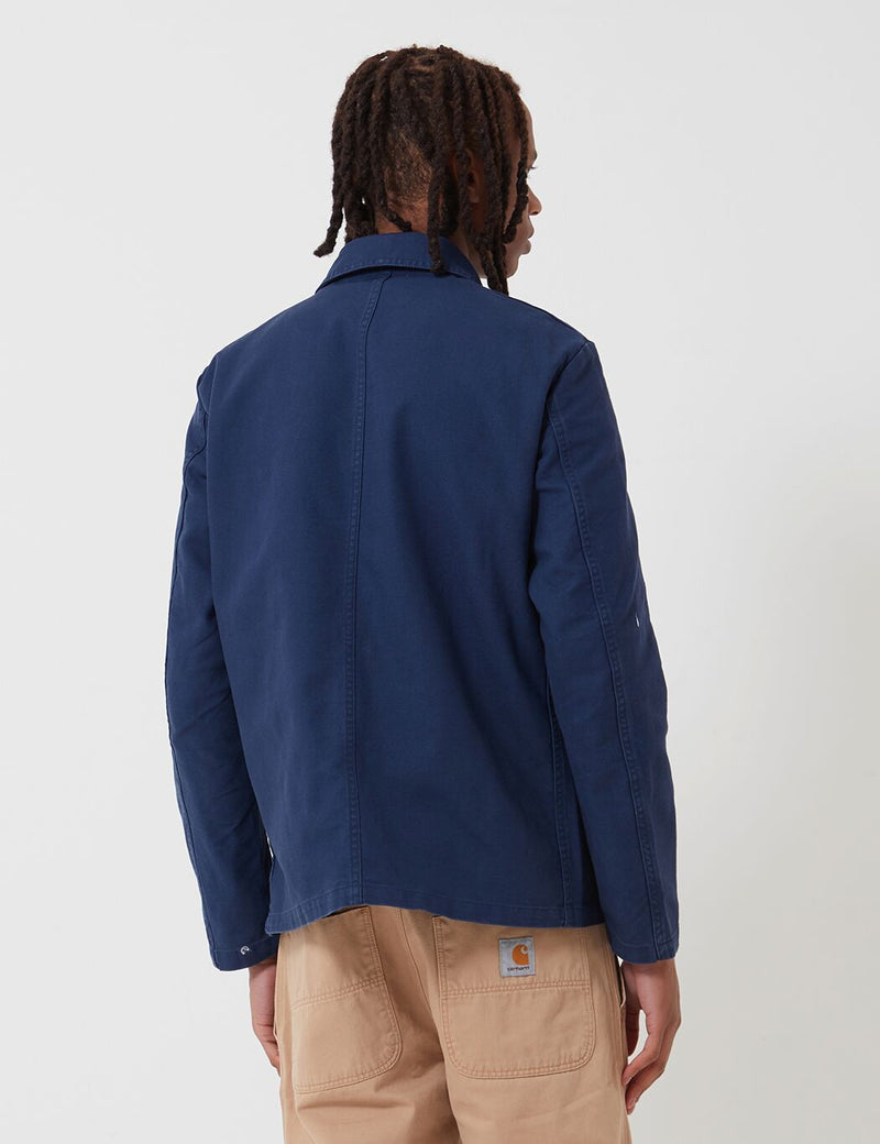 Vetra French Workwear Jacket Short (Cotton Drill) - Navy Blue