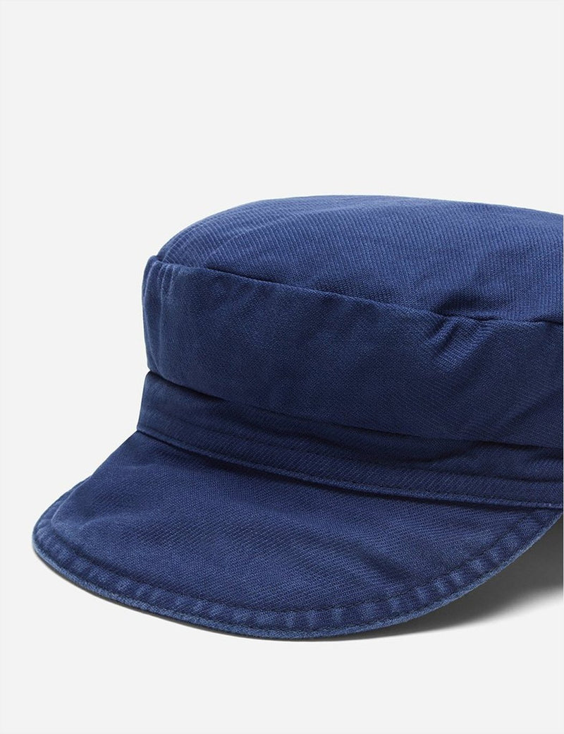 Vetra French Bakerboy Cap (Latzhose Wash Twill) - Marineblau
