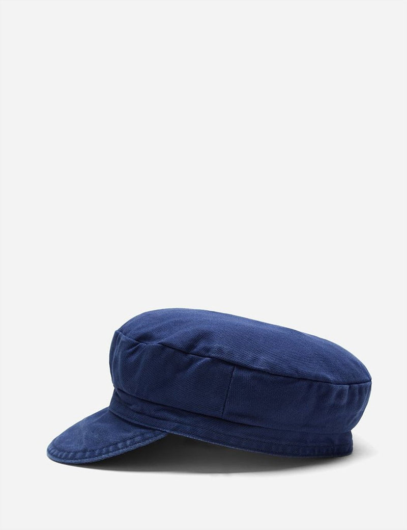 Vetra French Bakerboy Cap (Latzhose Wash Twill) - Marineblau