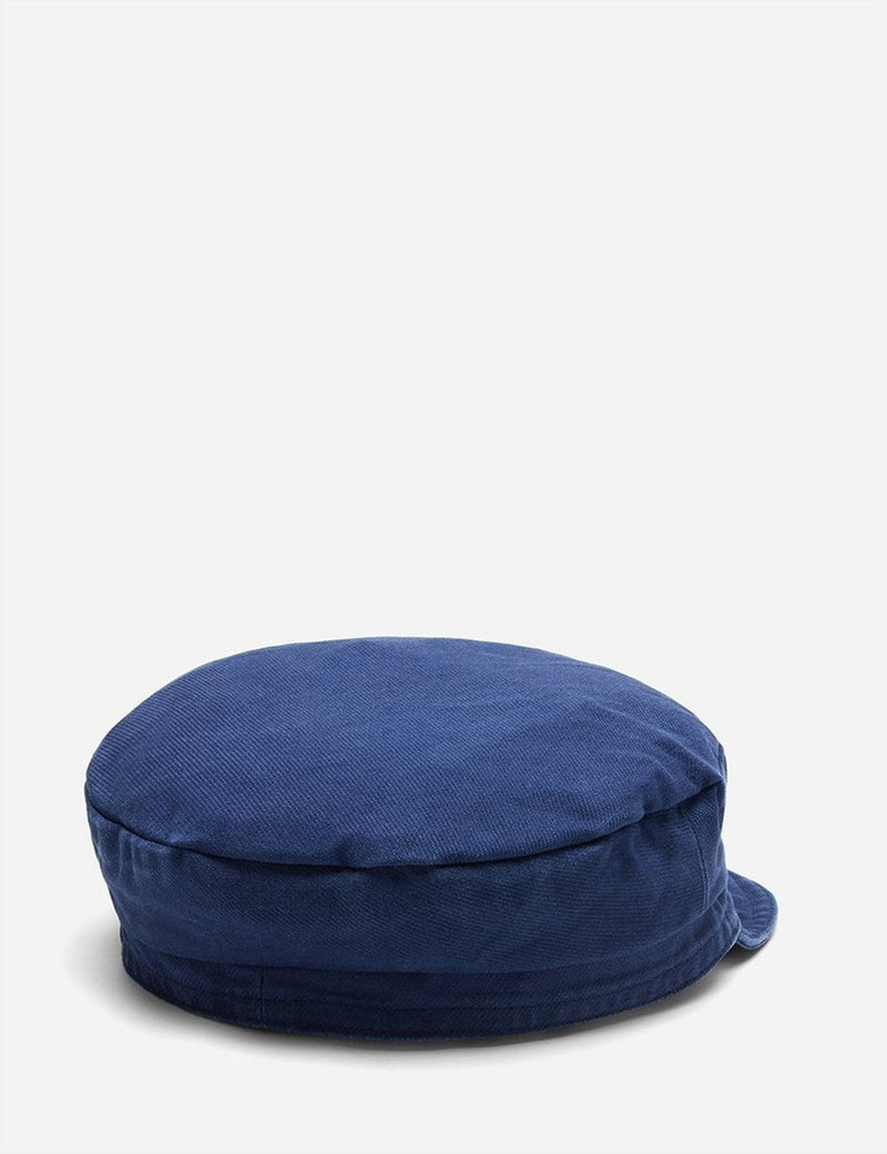 Vetra French Bakerboy Cap (Dungaree Wash Twill) - Navy Blue