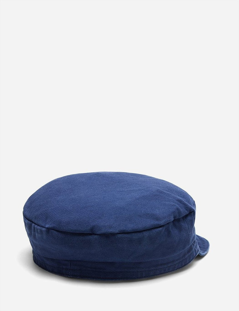 Casquette Vetra French Bakerboy (Dungaree Wash Twill) - Navy Blue