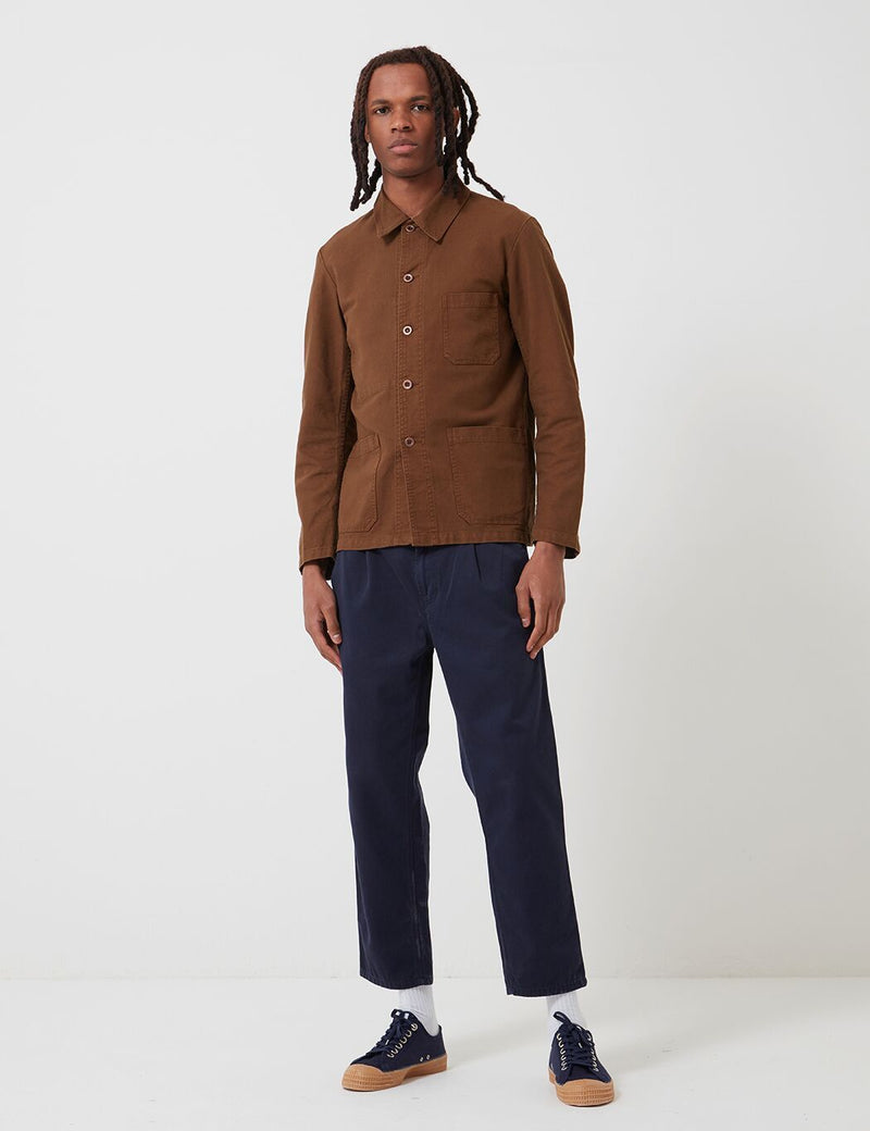 Vetra French Workwear Jacket Short (Cotton Drill) - Camel