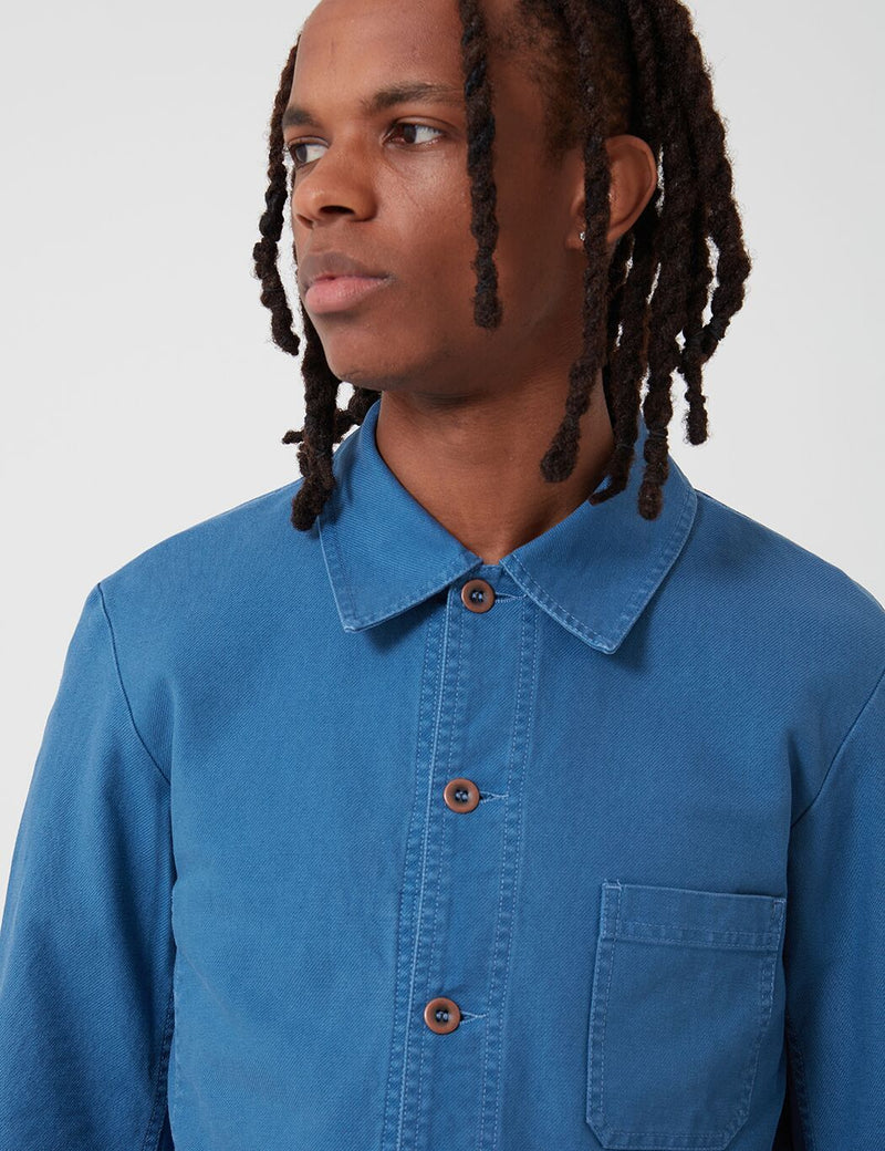 Vetra French Workwear Jacket Short (Cotton Drill) - Waid Blue