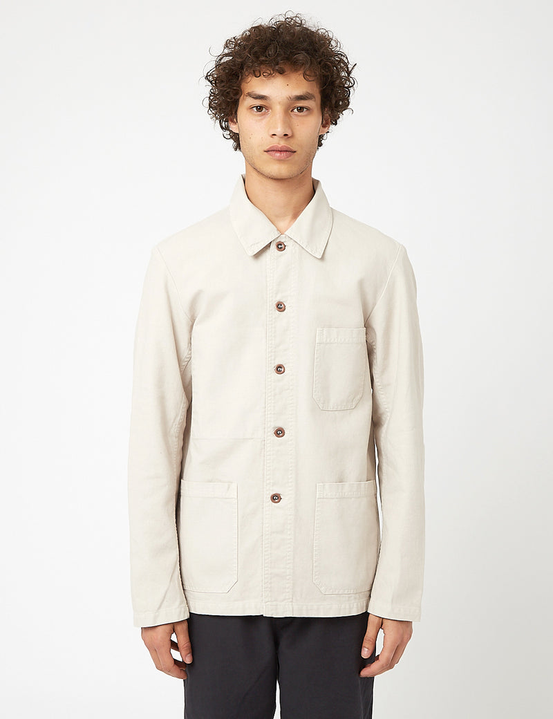 Vetra French Workwear Jacket 5-Short (Cotton Drill) - Naturel