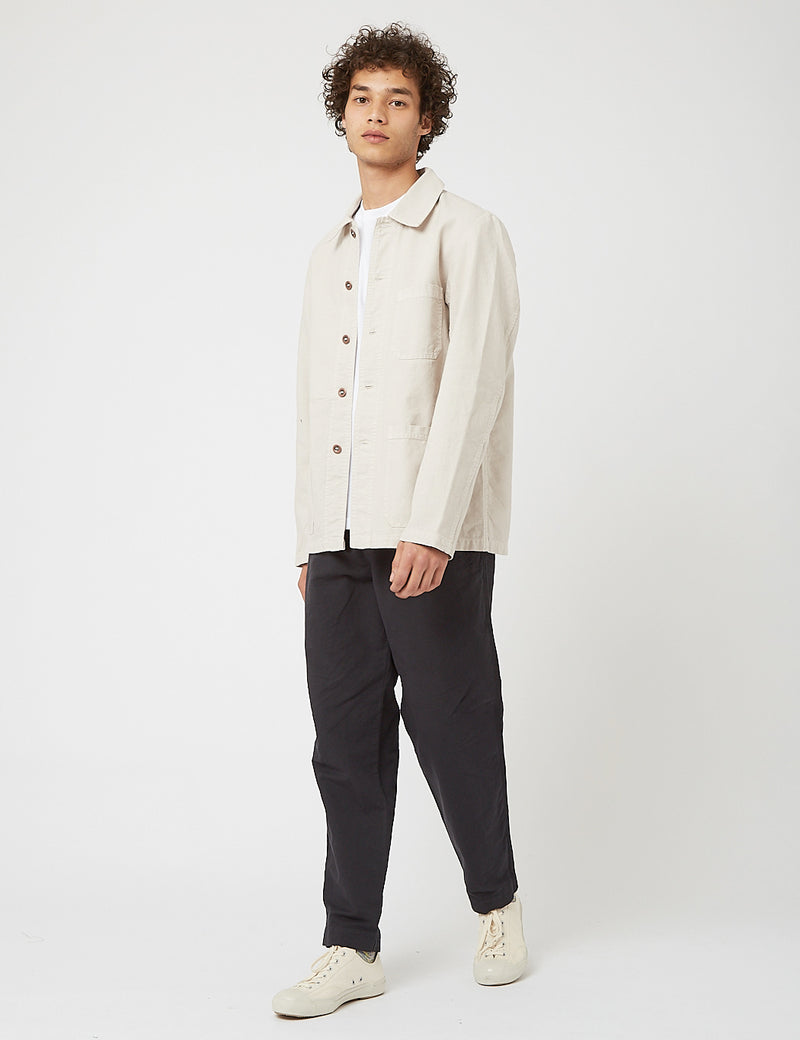 Vetra French Workwear Jacket 5-Short (Cotton Drill) - Naturel
