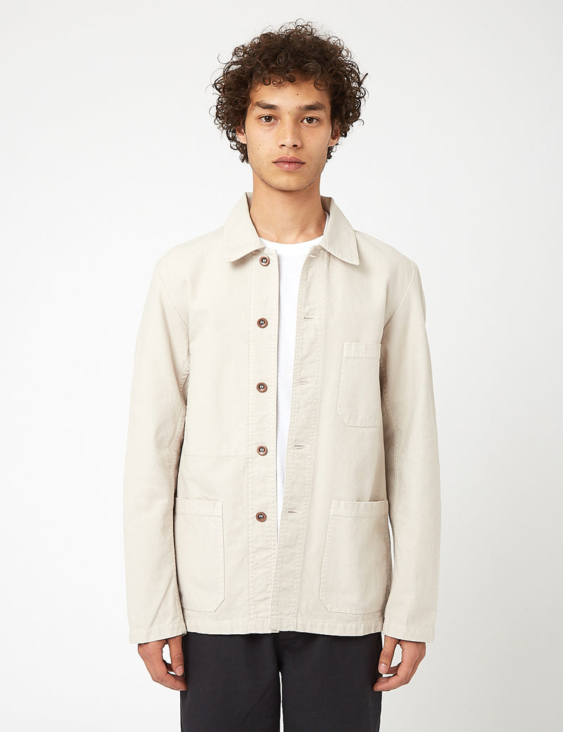 Vetra French Workwear Jacket 5-Short (Cotton Drill) - Naturel
